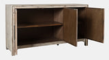Gramercy Grey Wash 3 Door Accent Cabinet - Ornate Home