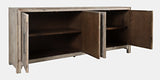 Gramercy Grey Wash 4 Door Accent Cabinet - Ornate Home