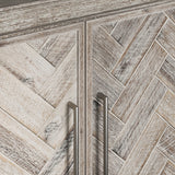Gramercy Grey Wash 4 Door Accent Cabinet - Ornate Home