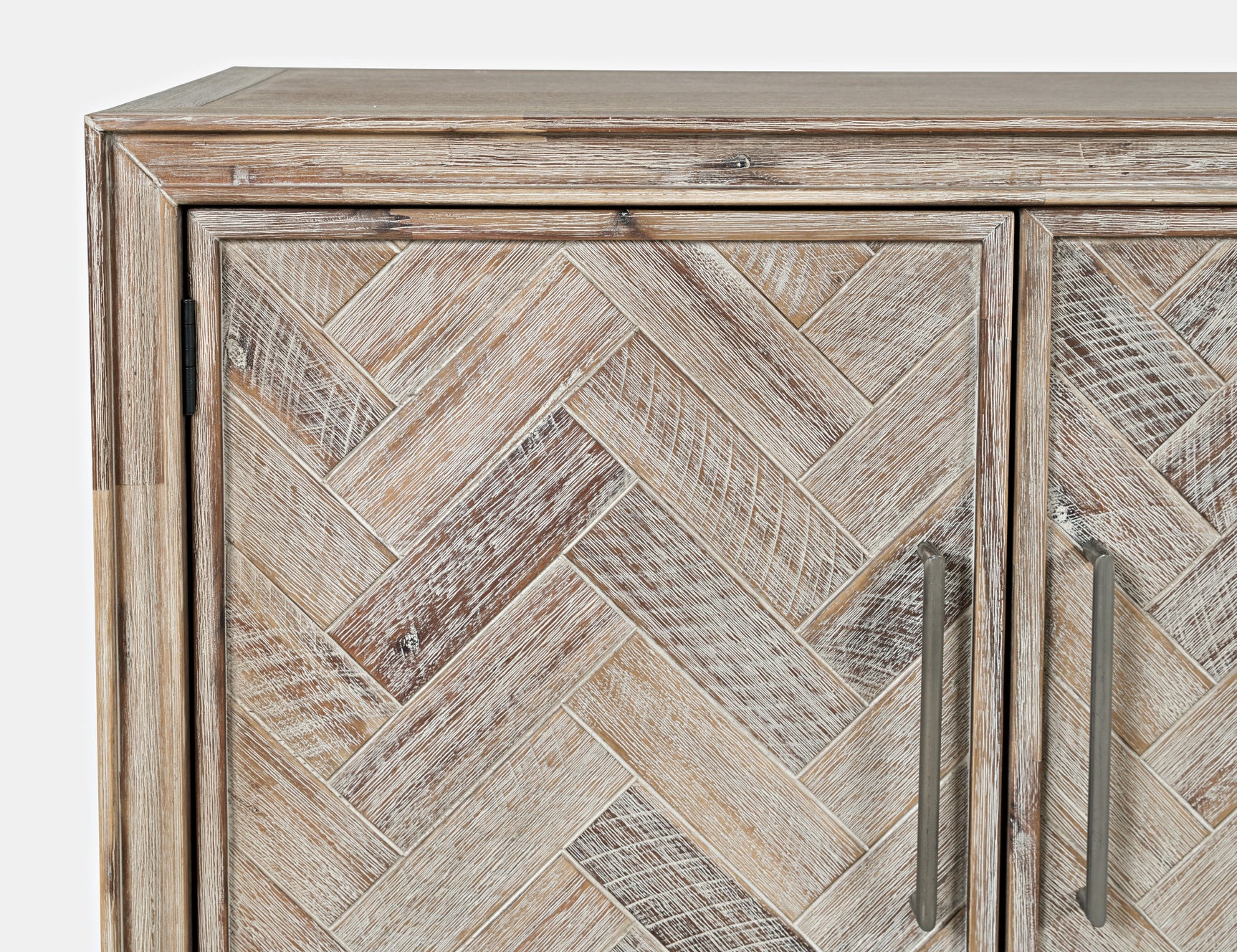 Gramercy Grey Wash 4 Door Accent Cabinet - Ornate Home