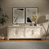 Gramercy Grey Wash 4 Door Accent Cabinet - Ornate Home