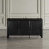 Gramercy Noir 3 Door Accent Cabinet - Ornate Home