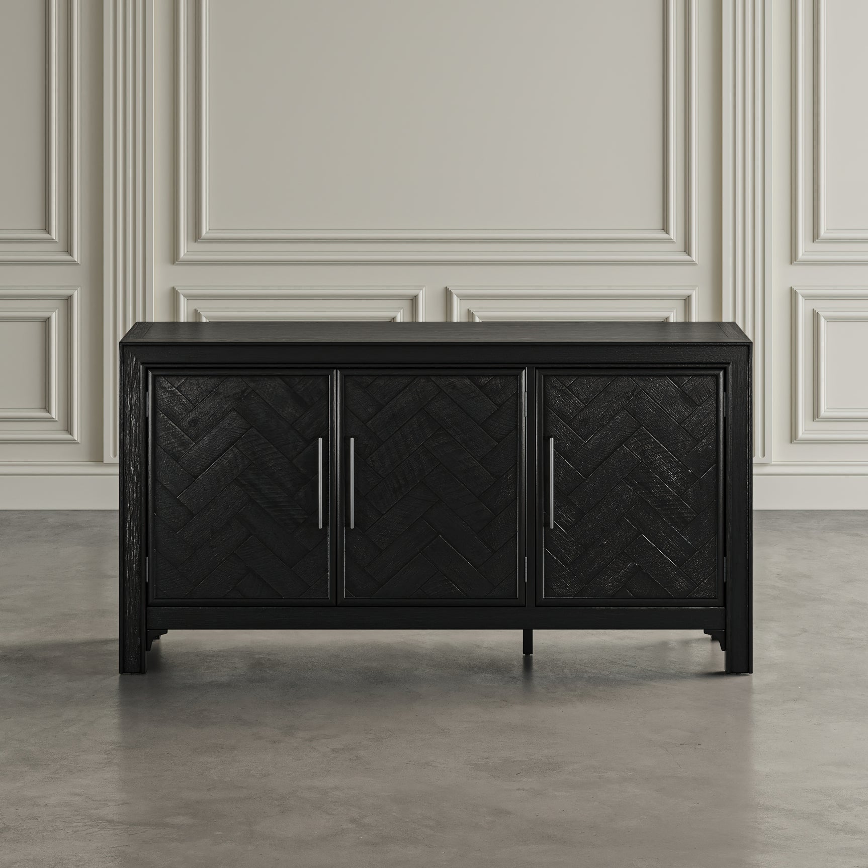 Gramercy Noir 3 Door Accent Cabinet - Ornate Home