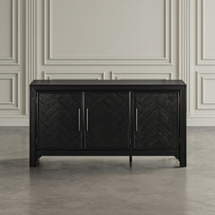 Gramercy Noir 3 Door Accent Cabinet - Ornate Home