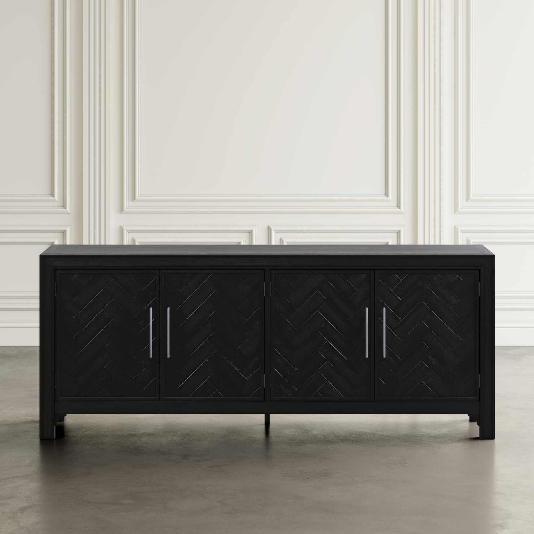 Gramercy Noir 4 Door Accent Cabinet - Ornate Home