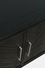 Gramercy Noir 4 Door Accent Cabinet - Ornate Home