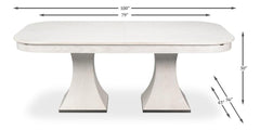 Gramercy ParkJupe White Dining Table - Ornate Home