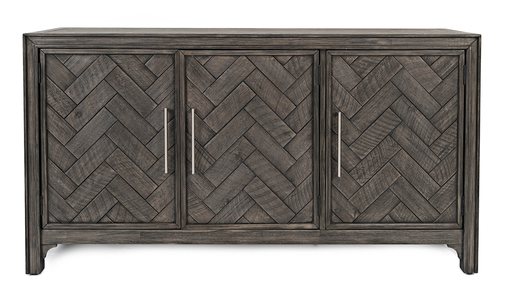 Gramercy Platinum 3 Door Accent Cabinet - Ornate Home