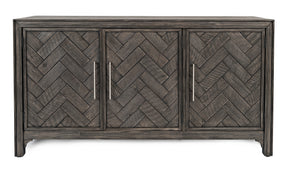 Gramercy Platinum 3 Door Accent Cabinet - Ornate Home