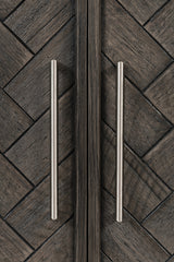 Gramercy Platinum 3 Door Accent Cabinet - Ornate Home