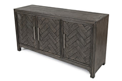 Gramercy Platinum 3 Door Accent Cabinet - Ornate Home