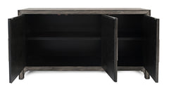Gramercy Platinum 3 Door Accent Cabinet - Ornate Home