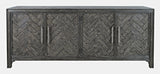 Gramercy Platinum 4 Door Accent Cabinet - Ornate Home