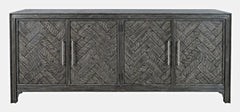 Gramercy Platinum 4 Door Accent Cabinet - Ornate Home