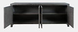 Gramercy Platinum 4 Door Accent Cabinet - Ornate Home