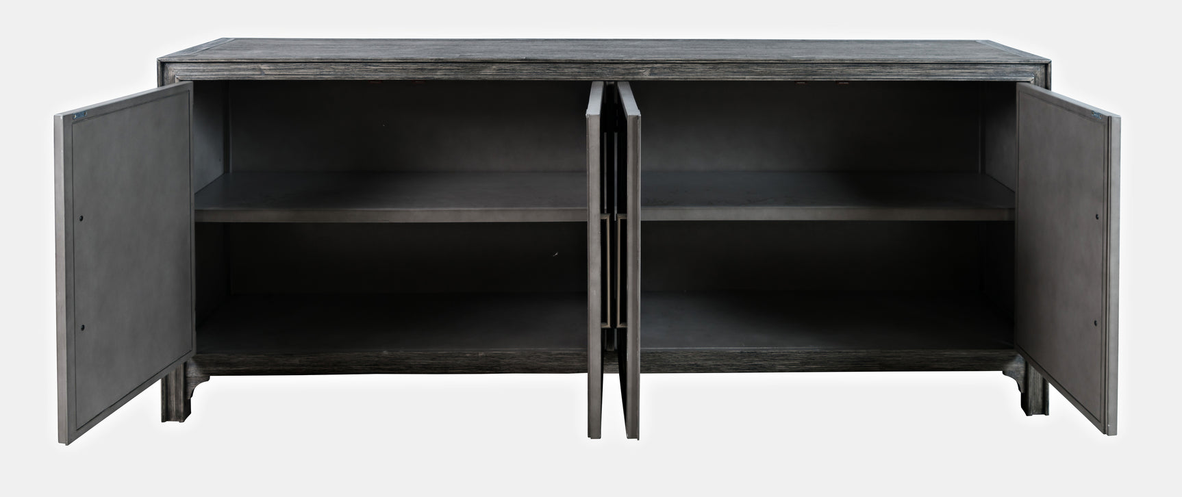Gramercy Platinum 4 Door Accent Cabinet - Ornate Home