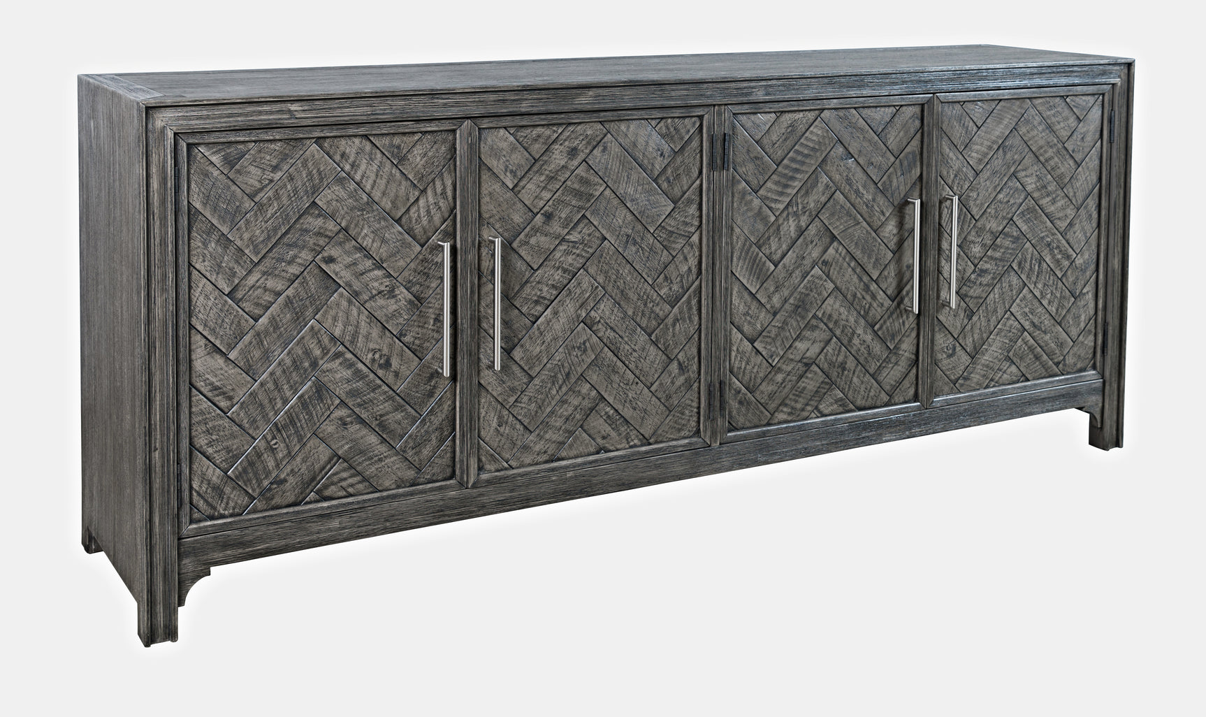 Gramercy Platinum 4 Door Accent Cabinet - Ornate Home