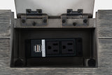 Gramercy Platinum Power Desk - Ornate Home
