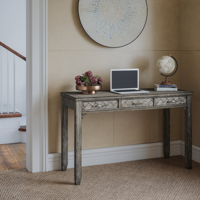 Gramercy Platinum Power Desk - Ornate Home