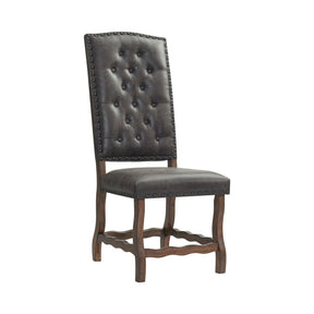 Gramercy Walnut Dining Curved Leg Side Chair (Set of 2) - Ornate Home