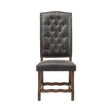 Gramercy Walnut Dining Curved Leg Side Chair (Set of 2) - Ornate Home