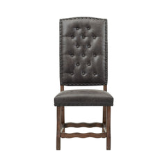 Gramercy Walnut Dining Curved Leg Side Chair (Set of 2) - Ornate Home