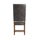 Gramercy Walnut Dining Straight Leg Side Chair (Set of 2) - Ornate Home