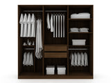 Gramercy Wardrobe Armoire Closet in Brown - Ornate Home