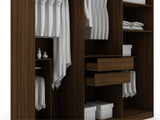 Gramercy Wardrobe Armoire Closet in Brown - Ornate Home