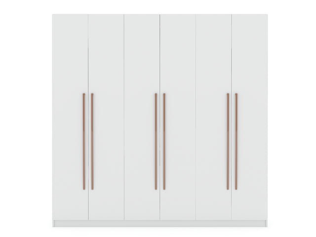 Gramercy Wardrobe Armoire Closet in White - Ornate Home