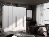 Gramercy Wardrobe Armoire Closet in White - Ornate Home