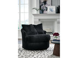 Gramwell Onyx Swivel Chair - Ornate Home