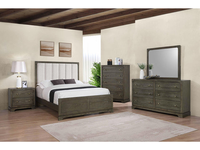 Gran Park Dark Cocoa 5-piece Eastern King Bedroom Set - Ornate Home
