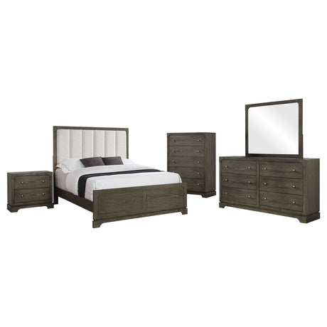 Gran Park Dark Cocoa 5-piece Eastern King Bedroom Set - Ornate Home
