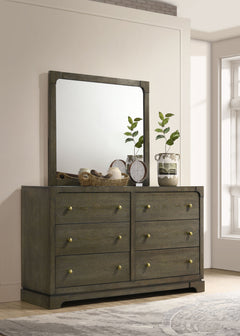 Gran Park Dark Cocoa Dresser and Mirror - Ornate Home