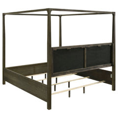 Gran  Park Dark Cocoa Eastern King Canopy Bed - Ornate Home