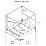 Gran  Park Dark Cocoa Eastern King Canopy Bed - Ornate Home