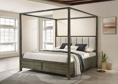 Gran Park Dark Cocoa Queen Canopy Bed - Ornate Home