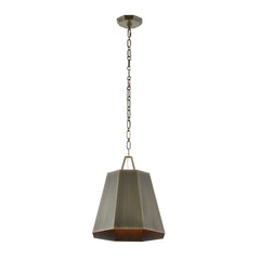 Granada Brass 1 Light Hexagon Pendant - Ornate Home