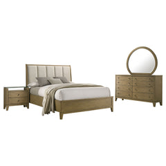 Granada Natural Pine 4-piece Queen Bedroom Set - Ornate Home