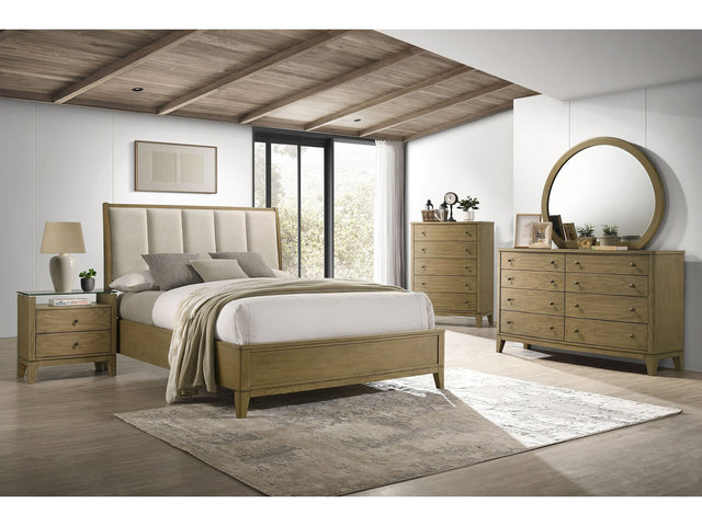 Granada Natural Pine 5-piece California King Bedroom Set - Ornate Home