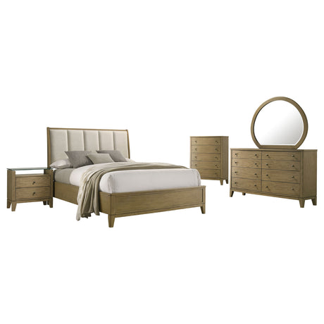 Granada Natural Pine 5-piece California King Bedroom Set - Ornate Home
