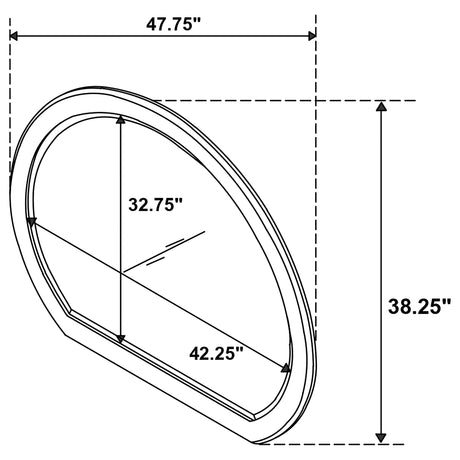 Granada Natural Pine Dresser Mirror - Ornate Home