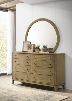 Granada Natural Pine Dresser and Mirror - Ornate Home