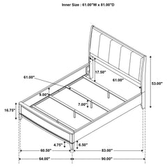 Granada Natural Pine Queen Panel Bed - Ornate Home