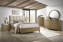 Granada Natural Pine Queen Panel Bed - Ornate Home