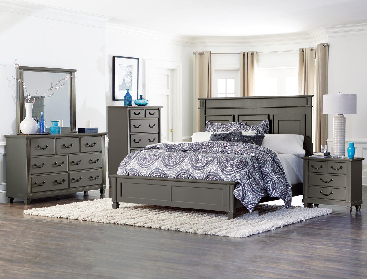 Granbury Pewter Nightstand - Ornate Home