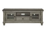 Granby Antique Gray 64" TV Stand - Ornate Home