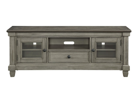 Granby Antique Gray 64" TV Stand - Ornate Home