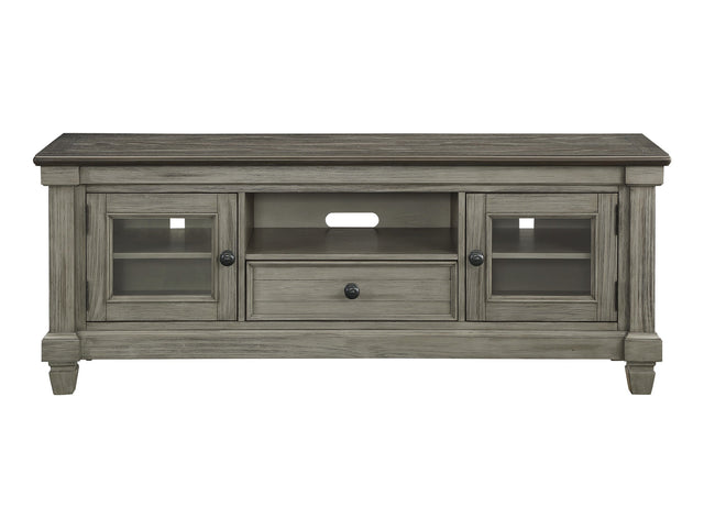 Granby Antique Gray 64" TV Stand - Ornate Home